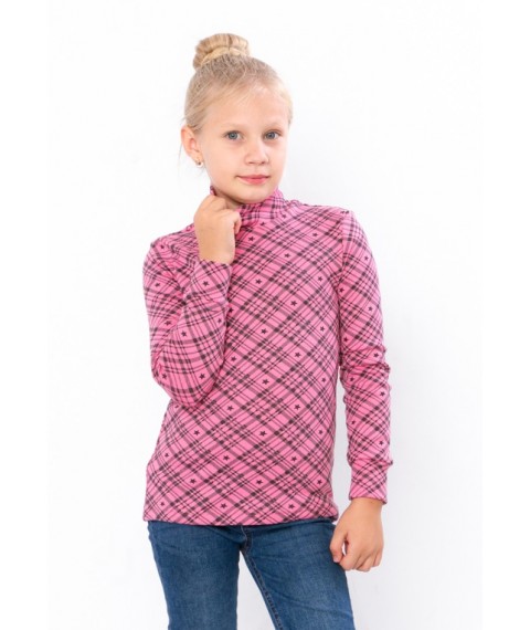 Turtleneck for girls Wear Your Own 122 Pink (6068-063-5-v12)