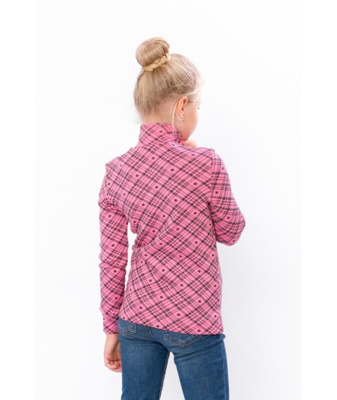 Turtleneck for girls Wear Your Own 128 Pink (6068-063-5-v18)