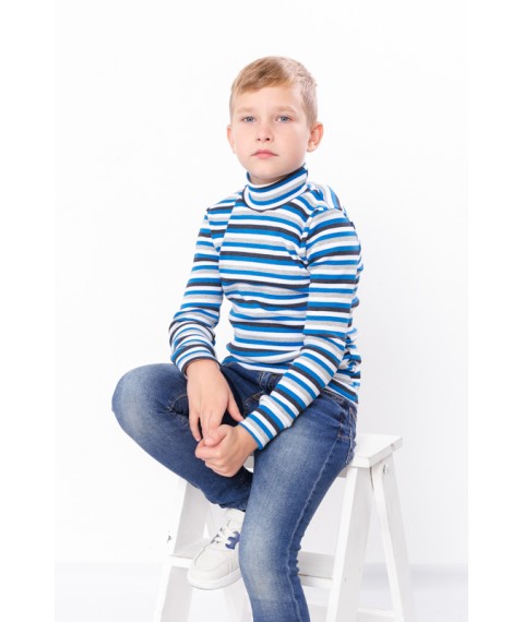 Turtleneck for a boy Wear Your Own 122 Turquoise (6068-022-4-v71)