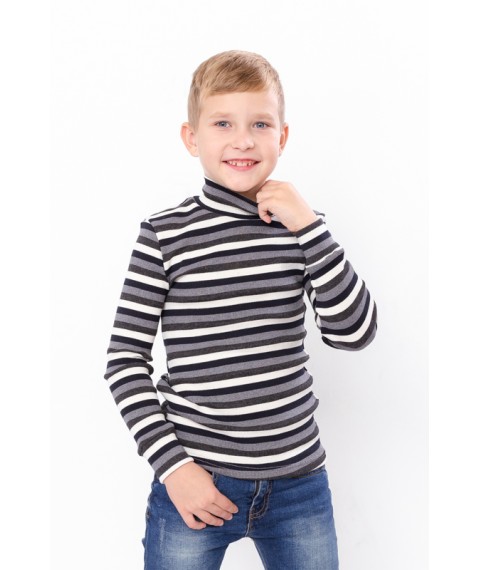Turtleneck for a boy Wear Your Own 140 Gray (6068-022-4-v30)