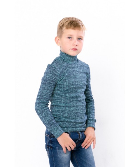 Turtleneck for a boy Wear Your Own 152 Green (6068-063-4-v51)