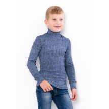 Turtleneck for a boy Wear Your Own 110 Blue (6068-063-4-v19)