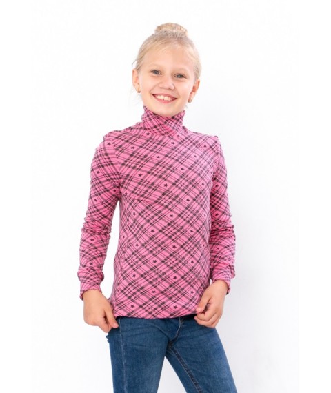 Turtleneck for girls Wear Your Own 110 Pink (6068-063-5-v3)