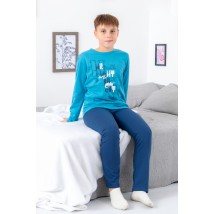 Pajamas for boys (teens) Wear Your Own 152 Blue (6076-023-33-1-v29)