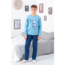 Pajamas for boys (teens) Wear Your Own 146 Blue (6076-023-33-1-v41)