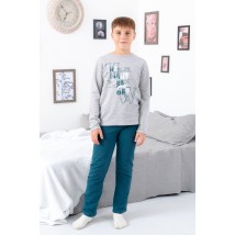 Pajamas for boys (teens) Wear Your Own 152 Gray (6076-023-33-1-v28)