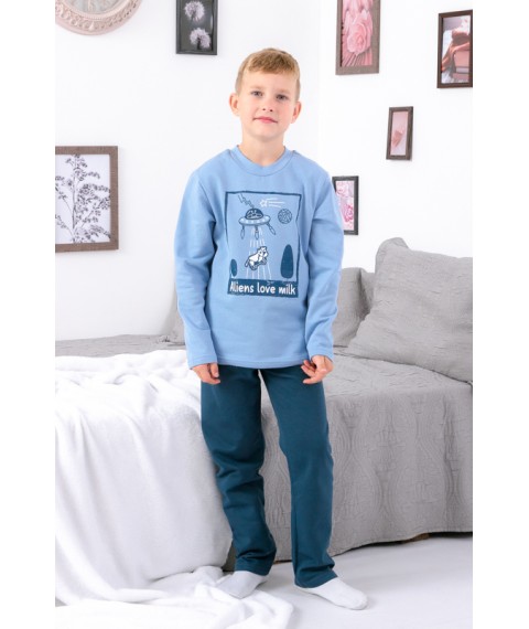 Boys' pajamas Bring Your Own 116 Blue (6076-023-33-4-v2)