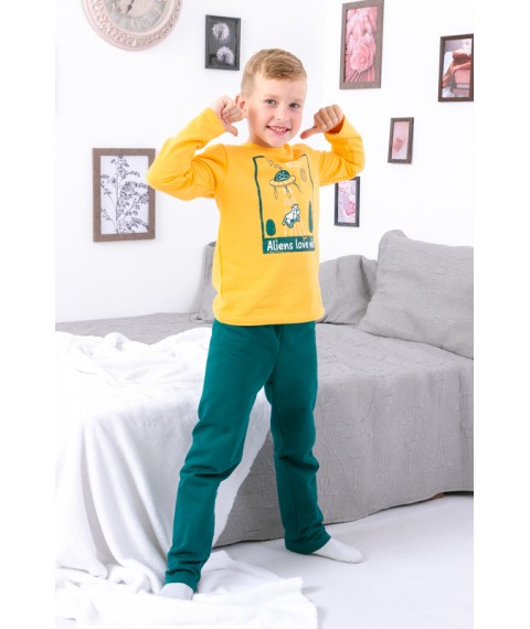 Boys' pajamas Bring Your Own 134 Yellow (6076-023-33-4-v27)