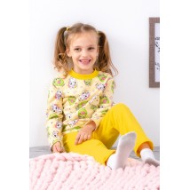 Pajamas for girls (warm) Wear Your Own 134 Yellow (6076-024-5-1-v43)