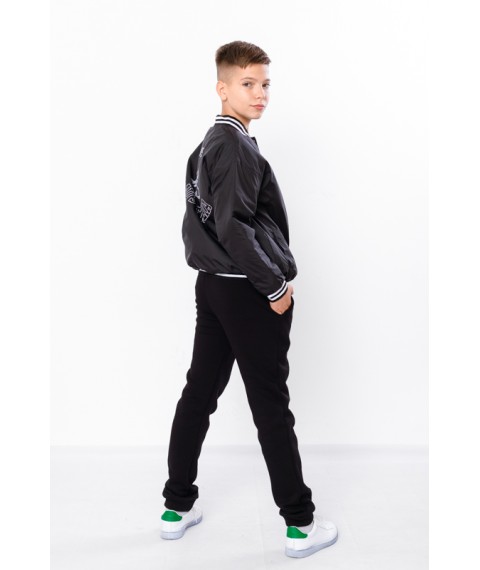 Pants for boys (teens) Wear Your Own 146 Black (6232-025-33-v2)