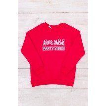 Sweatshirt for girls (teens) Wear Your Own 146 Crimson (6234-025-33-v29)