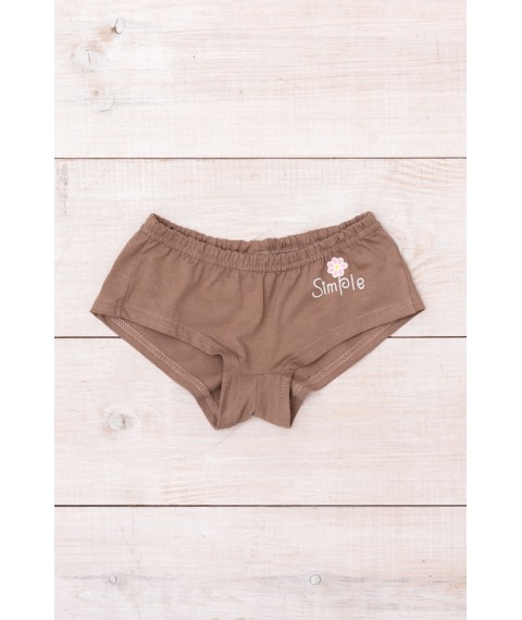 Underpants for girls with a roll (Brazilian) Wear Your Own 170 Brown (6277-036-33-v49)