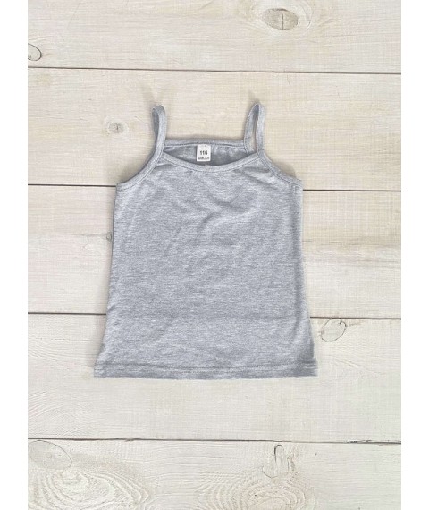 Tank top for girls Wear Your Own 134 White (6289-036-1-v19)
