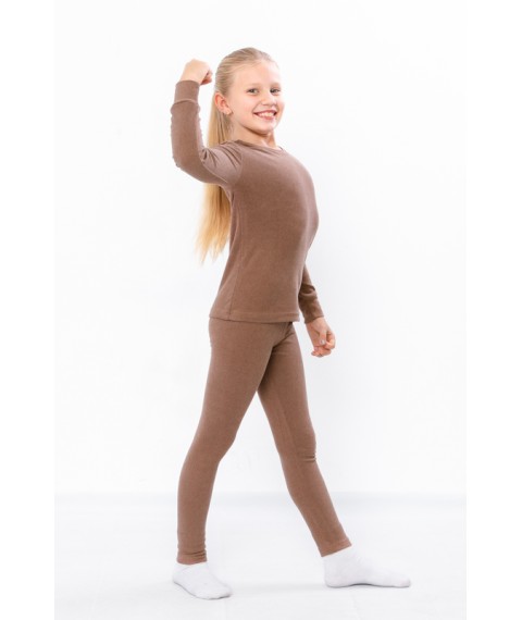 Thermal underwear for girls Wear Your Own 134 Brown (6349-113-v14)
