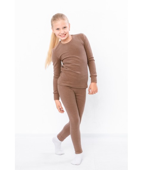 Thermal underwear for girls Wear Your Own 128 Brown (6349-113-v9)