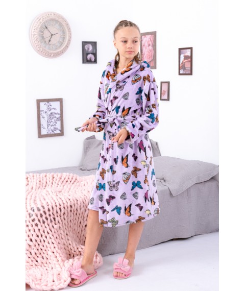 Dressing gown for girls Wear Your Own 40 Violet (6390-035-5-v11)