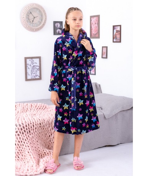 Dressing gown for girls Wear Your Own 40 Blue (6390-035-5-v10)