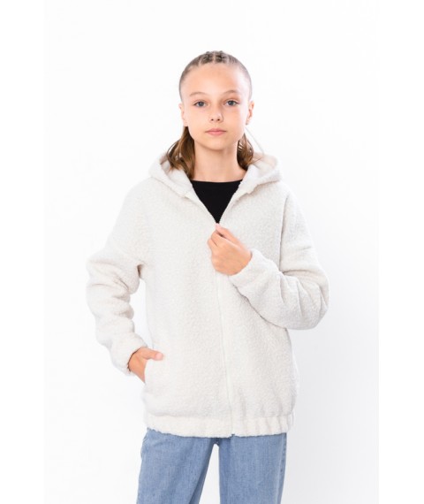 Джем-куртка для дівчинки (підліткова) Носи Своє 170 Білий (6411-130-1-v15)