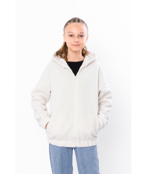 Jam-jacket for girls (teens) Wear Your Own 170 White (6411-130-1-v15)