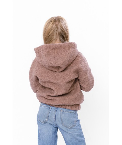 Jam-jacket for girls Wear Your Own 116 Brown (6411-130-v4)