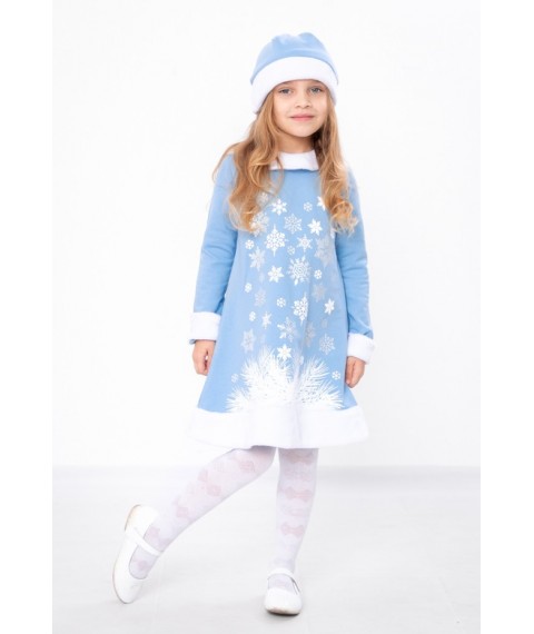 New Year's costume "Snow Maiden" Wear Your Own 122 Blue (1402-1-v2)
