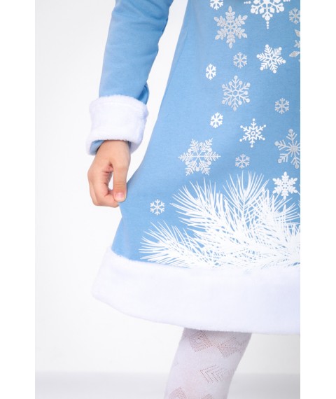 New Year's costume "Snow Maiden" Wear Your Own 122 Blue (1402-1-v2)