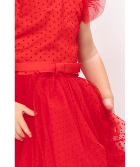 Dress for girls Wear Your Own 3/4 Red (15191-v1)