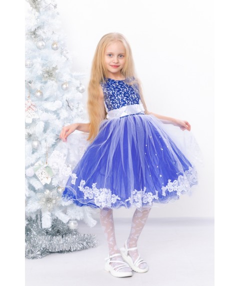 Dress for a girl Wear Your Own 5-6 Blue (15198-v4)