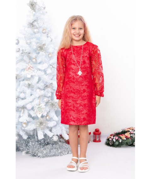 Dress for girls Wear Your Own 140 Red (20705-v0)