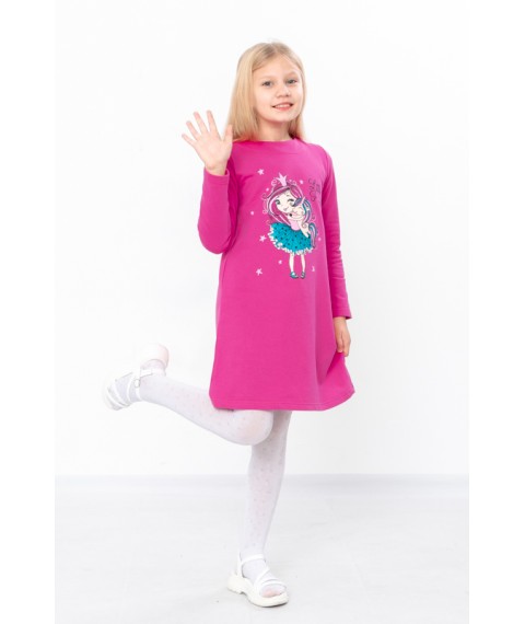 Dress for a girl Wear Your Own 134 Raspberry (6004-023-33-v61)