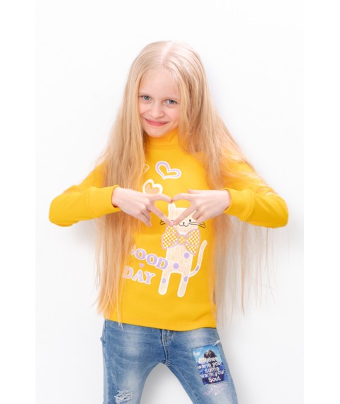 Turtleneck for a girl Wear Your Own 134 Yellow (6068-019-33-5-v68)