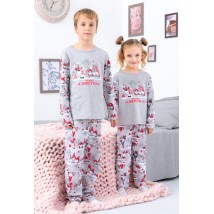 Children's pajamas "Family look" Wear Your Own 146 Gray (6076-F-4-v7)