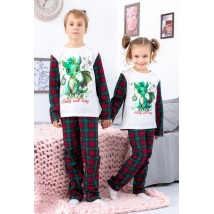 Children's pajamas "Family look" Wear Your Own 170 Red (6076-F-3-v11)