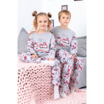 Children's pajamas "Family look" Wear Your Own 146 Gray (6076-F-4-v7)