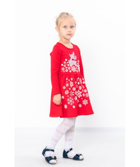 Dress for a girl Wear Your Own 134 Red (6117-1-v25)