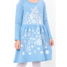 Dress for a girl Carry Your Own 116 Blue (6117-1-v9)