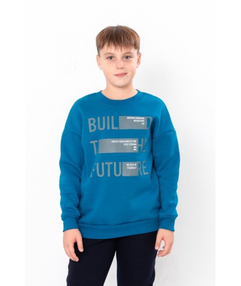 Sweatshirt for a boy (adolescent) Wear Your Own 152 Turquoise (6393-025-33-1-v5)