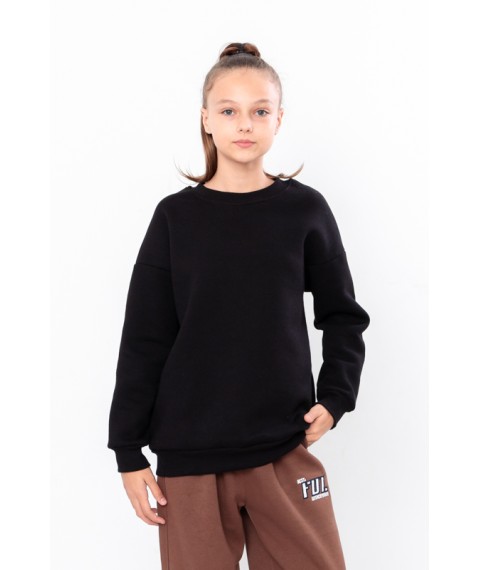 Sweatshirt for girls Wear Your Own 146 Black (6393-025-33-2-v5)