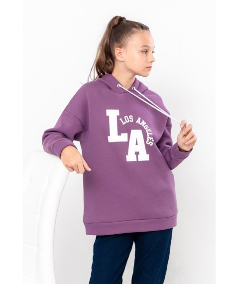 Hoodie for girls (teen) Wear Your Own 140 Purple (6399-025-33-2-v2)