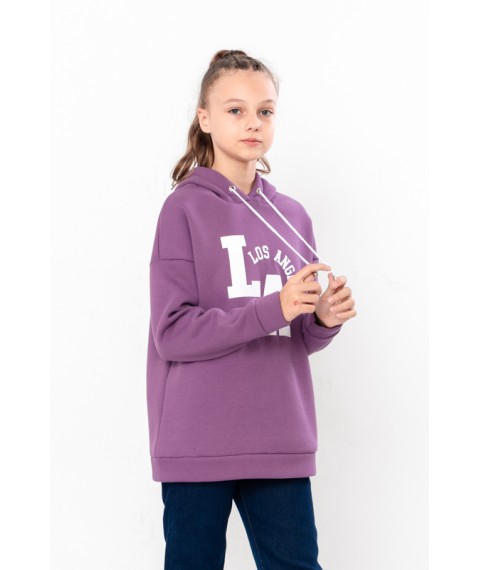 Hoodie for girls (teen) Wear Your Own 140 Purple (6399-025-33-2-v2)