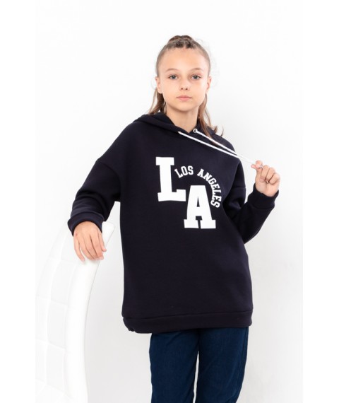 Hoodies for girls (teens) Wear Your Own 164 Blue (6399-025-33-2-v11)
