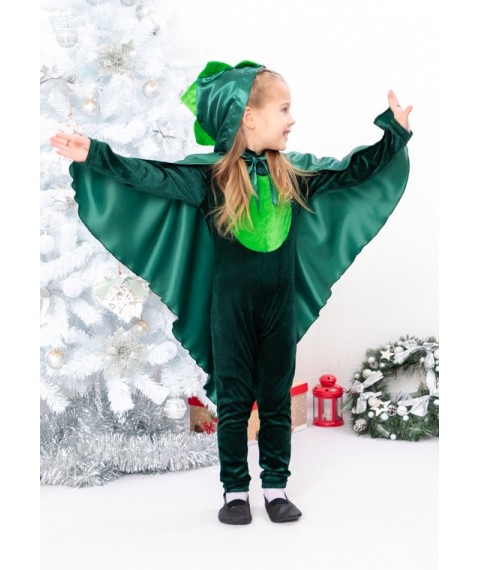 Новорічний костюм "Дракончик" для дівчинки Носи Своє 122 Зелений (7028-v4)