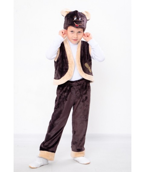 New Year's costume "Bear" Wear Your Own 98 Brown (7029-v0)