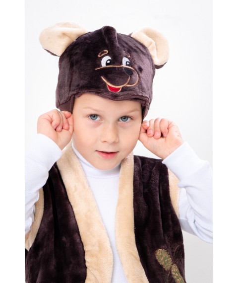 New Year's costume "Bear" Wear Your Own 122 Brown (7029-v4)