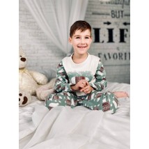 Children's pajamas "Family look" Wear Your Own 164 Green (6076-2-v19)