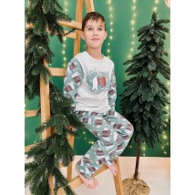 Children's pajamas "Family look" Wear Your Own 164 Green (6076-2-v19)