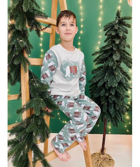 Children's pajamas "Family look" Wear Your Own 122 Green (6076-2-v5)