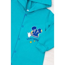 Nursery overalls for a boy Nosy Svoe 68 Turquoise (5001-023-33-4-1-v3)