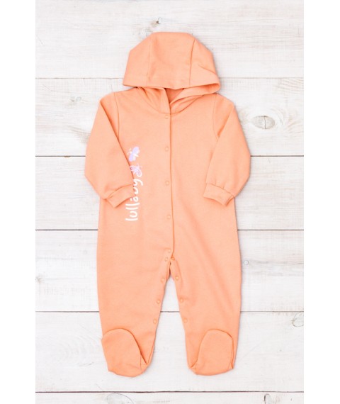 Nursery overalls for girls Nosy Svoe 74 Orange (5001-023-33-5-1-v5)
