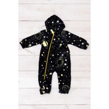 Nursery overalls for a boy Nosy Svoe 80 Black (5039-035-4-v2)